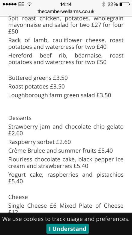 loughborough farm menu