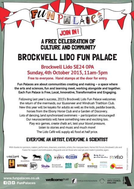 Brockwell Lido Fun Palaces poster