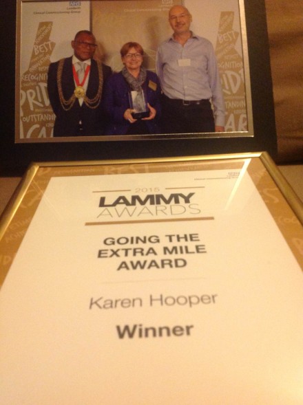 Karen's award