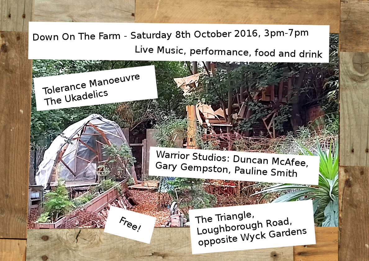 Live Music Down at the Farm  Saturday 8 October  3-7pm