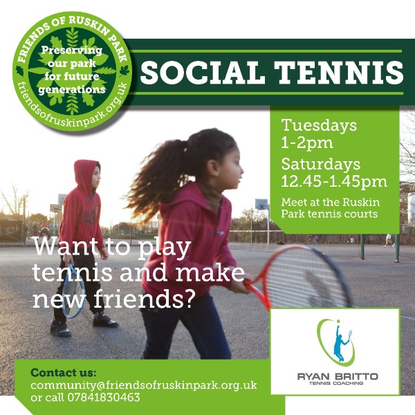 Adult Social Tennis in Ruskin Park