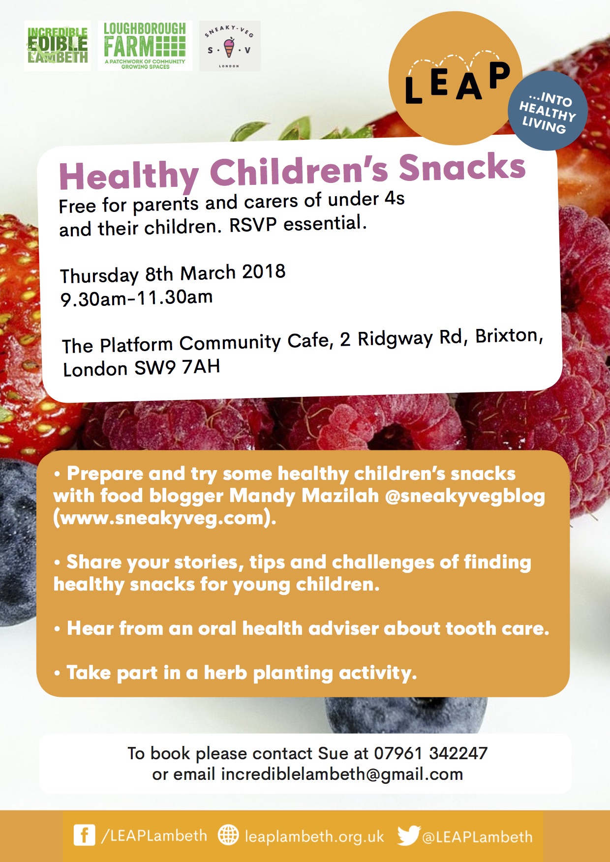 Healthy Snacking For Kids at the Farm Cafe  8 March 2018