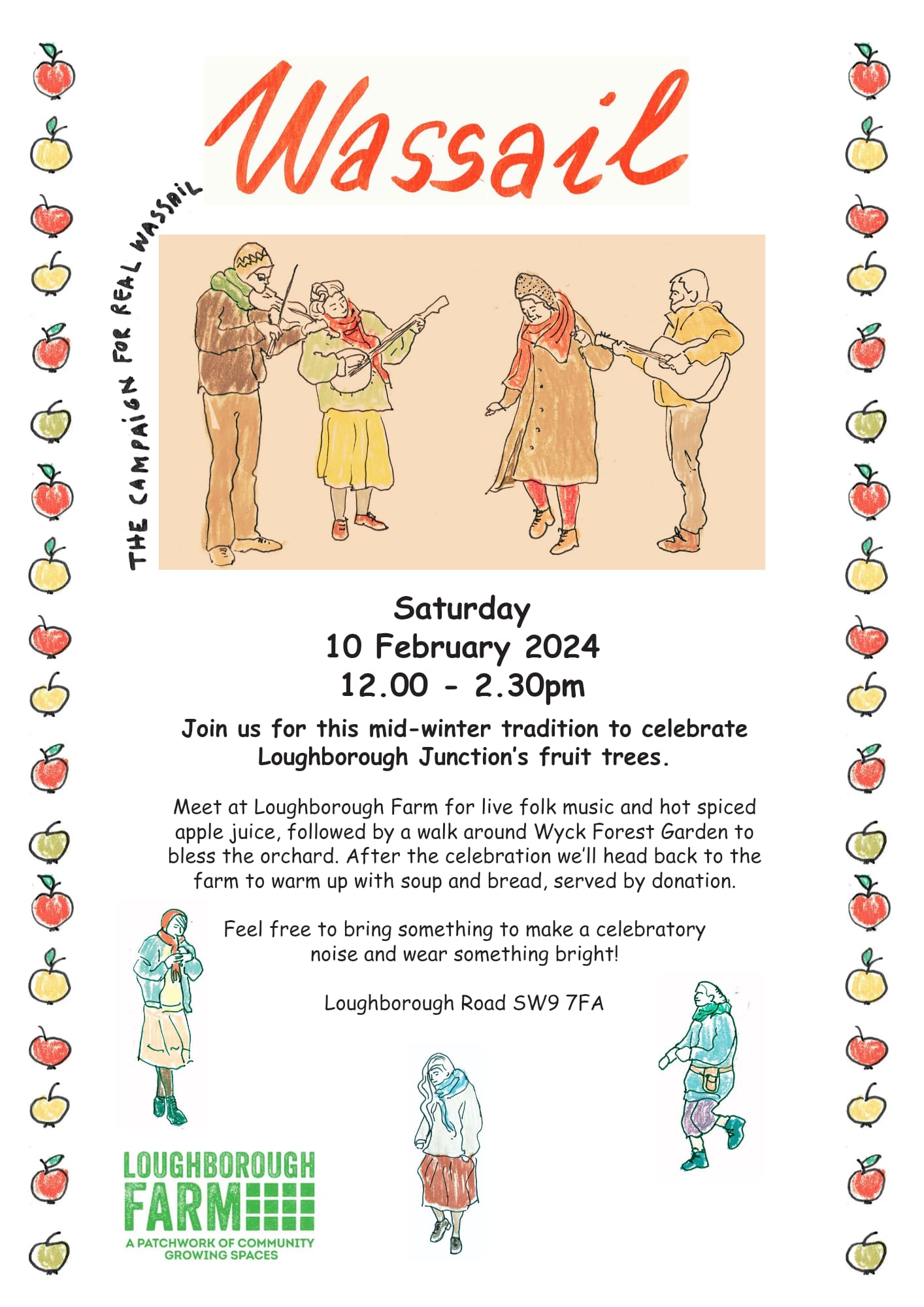 Wassail at Loughborough Farm on Saturday 10 February 2024 12pm-2:30pm